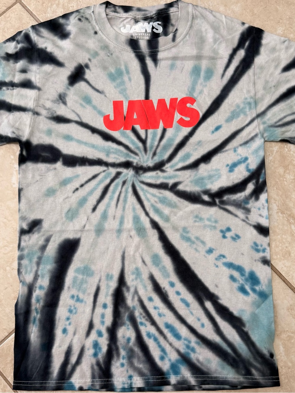 JAWS Universal Studios Movie Tie-Dye T-Shirt